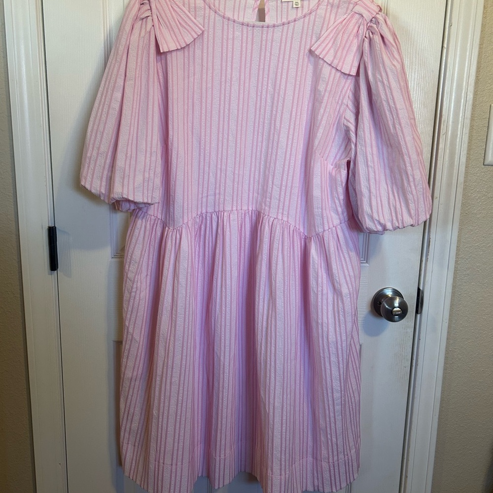 Charming Pink Striped Oddi Dress